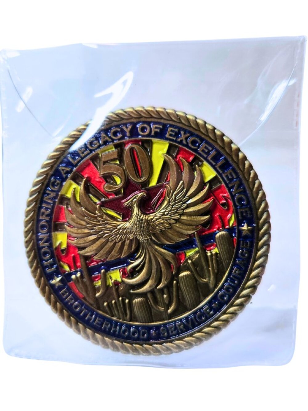 2025 Phoenix Law Enforcement Association 50 yr Challenge Coin